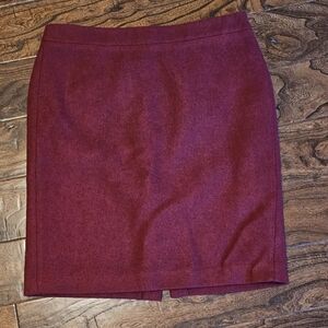 J. Crew Rich Red Pencil Skirt